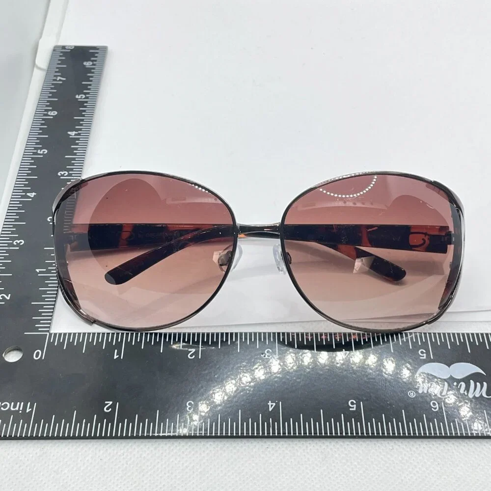 Oscar de la Renta‎ Oversized Brown Tortoise Shell Sunglasses OS
